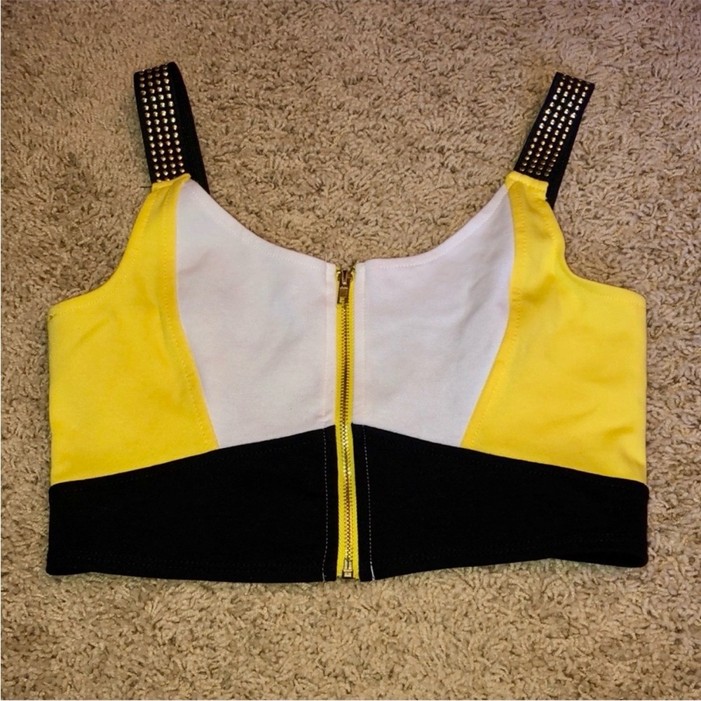 💛NICKI MINAJ ADORABLE ZIP UP CROP TOP